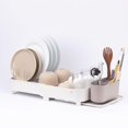 thumbnail image 2 of Zuutii Dish Drying Rack with Drainboard,Expandable(17.5-25.4") Large Dish Rack,Sink Dish Drainer with Utensil Holder,Dish Rack for Kitchen Counter, 2 of 7