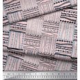 thumbnail image 3 of Soimoi Pink Georgette Viscose Fabric Geometric African Decor Fabric Printed Yard 42 Inch Wide, 3 of 3