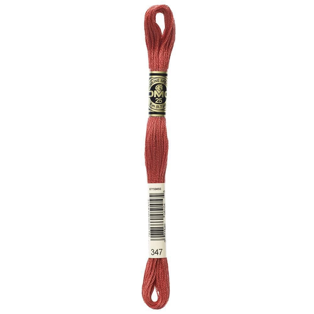 DMC coton 6 brins fil à broder, 8 m (8.7 yd), rouge
