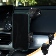 Wuztai Car Inlaid Rotating Phone Holder, Suction Cup Car Mount for Windshield Dashboard, 360 Degree Adjustable Universal Phone Stand for Navigation Video Calls