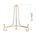 thumbnail image 2 of Unique Bargains 2Pack 10 Inch Plate Stands for Display Iron Folding Easel Plate Holders, Gold, 2 of 5