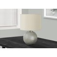 thumbnail image 1 of Monarch Specialties Lighting, 19"h, Table Lamp, Grey Resin, Ivory / Cream Shade, Modern, 1 of 5