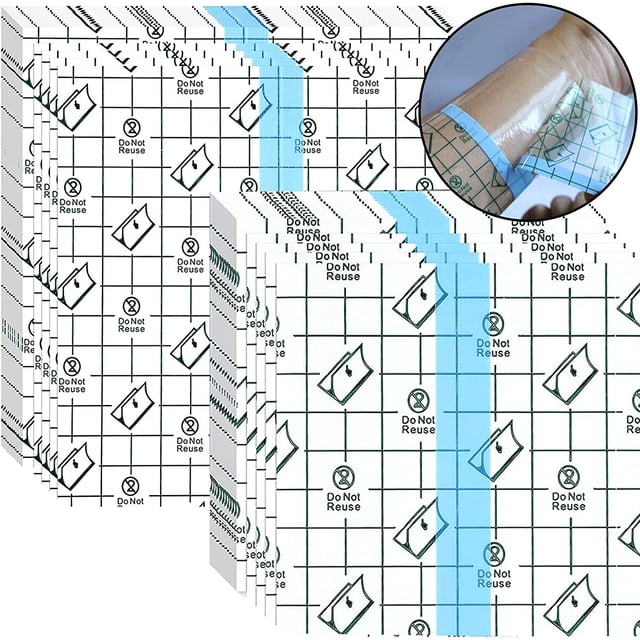 50Pcs Tattoo Aftercare Bandage, Tattoo Wrap Bandages Waterproof Transparent Film
