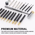 thumbnail image 1 of Punch Tool Set,Set Sided Copper Chisel Pin Puncher Punch Tool Set Hammer Set Maintenance 21pcs Punch Copper Hammer Set Maintenance Tools Chisel Pin Puncher Set Sided Copper Hammer Set Buzhi 21pcs, 1 of 6