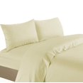 thumbnail image 1 of Life Style 1200 Thread Count 100% Egyptain Cotton 4-Piece Deep Pocket Stripe Sheet Set (Queen, Ivory), 1 of 1