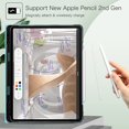 thumbnail image 3 of Étui Folio pour iPad Pro 12.9 Pouces 6e Génération 2022, Support Intelligent Multi-Angle avec Porte-Crayon et Poche, 3 of 5