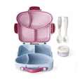 thumbnail image 3 of Bowayaoa Outdoor School Lunchbox Microwave Safe with Fork and Spoon, Compartmentalised Bento Box for Kids, Portable Lunch Container with Sauce Compartment, Leakproof Tiffin for School, 3 of 7