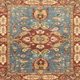 thumbnail image 1 of Ahgly Company Indoor Square Abstract Brownish Green Geometric Area Rugs, 4' Square, 1 of 6
