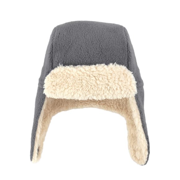 Zutano Boys and Girls' Cozie Fleece Furry Winter Baby and Toddler Hat Gray 24M