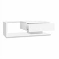 thumbnail image 3 of 41.5 in Coffee Table with Glass and LED Effect High-Gloss White  Side Tables, 3 of 10