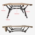 thumbnail image 3 of Graflsoa Lightweight Portable Camping Cot with Side Pockets, Adjustable Height, Aluminum Alloy Frame, Khaki/Black/Green Options, Compact Foldable Design for Outdoor Use, 3 of 6