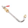 thumbnail image 1 of Metal Power Washer Gutter Cleaner Wand with Ball Valve 1 4 Inch Connector Curved Pressure Washer Extension Wand for Most Pressure Washer Sprayer and Spray Nozzles, 1 of 7
