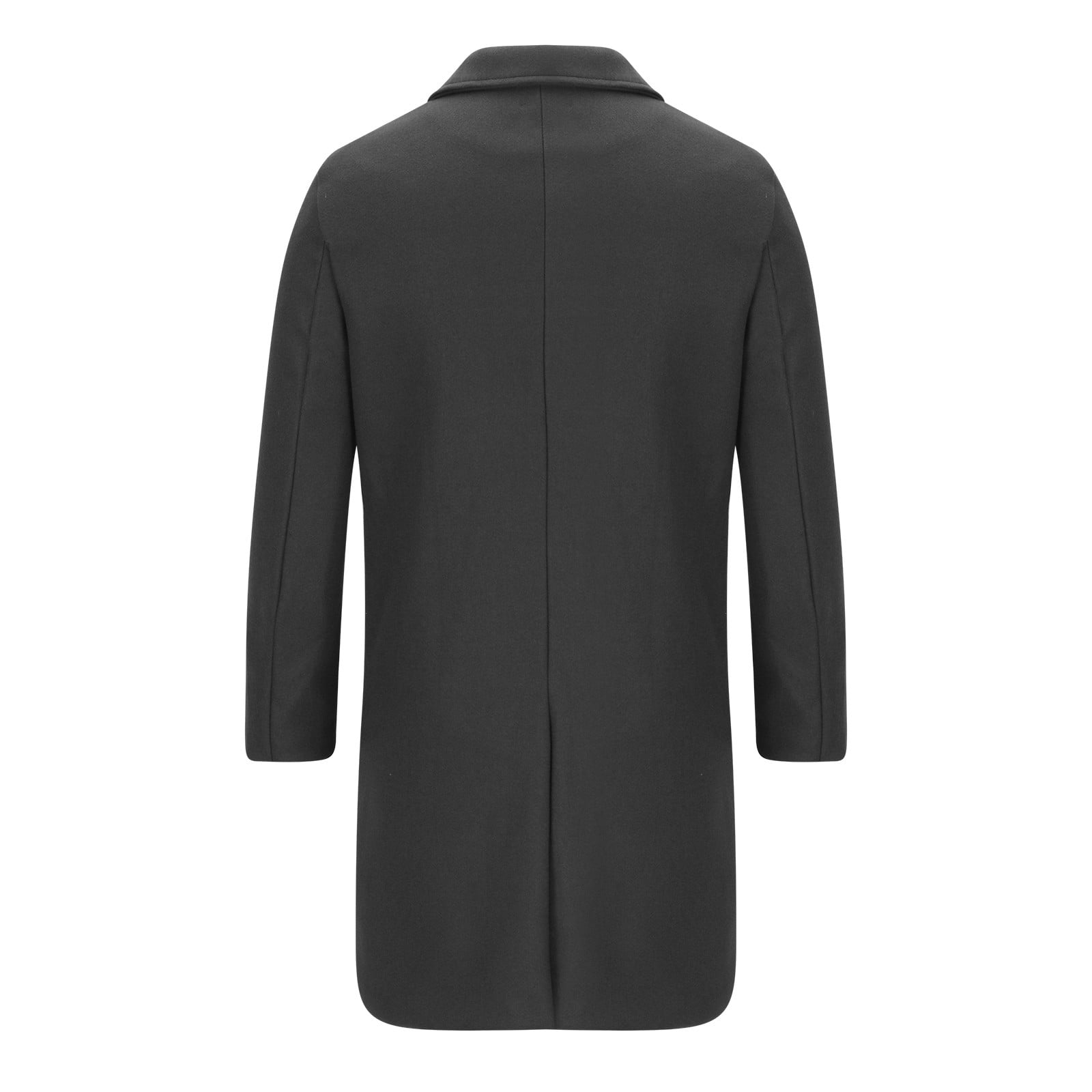 EQWLJWE Man Trench Coat Clearance Winter Classic Notched Lapel