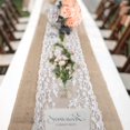 thumbnail image 2 of Natural Vintage Burlap Table Runners 12”X108” Rustic Lace Hessian Table Runner for Wedding Festival Party Event Decorations, 2 of 7