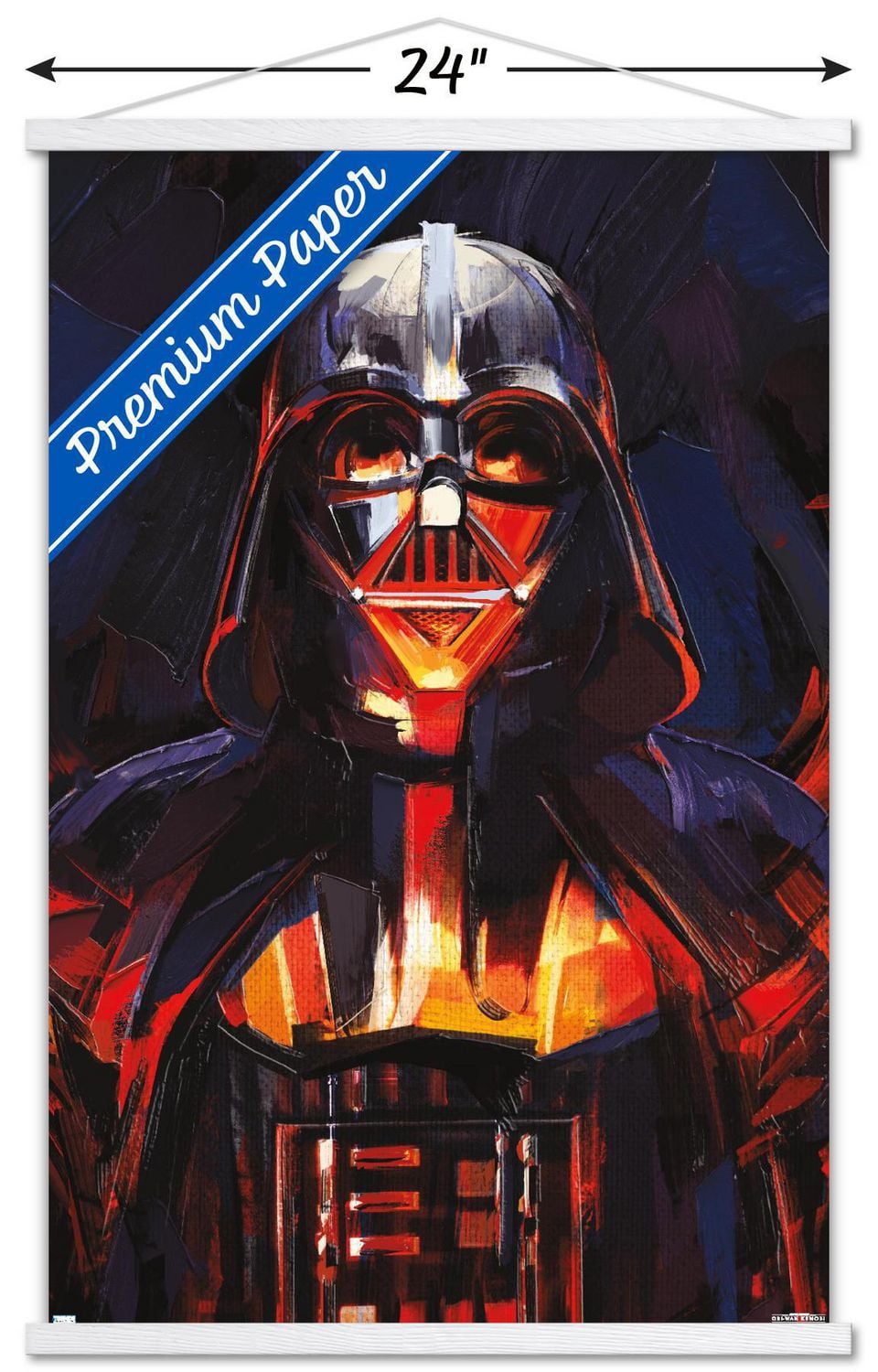 Star Wars: Obi-Wan Kenobi - Darth Vader Painting Wall Poster, 22.375" x 34"
