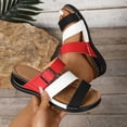 thumbnail image 4 of Mepaouo Womens Slide Sandals Arch Support Low Wedge Summer Beach Shoes Slip on Walking Slippers, 4 of 8
