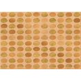 thumbnail image 1 of Ahgly Company Tapis d'Intérieur Lavables en Machine Rectangle Transitionnel Jaune Orange, 2' x 4', 1 of 7