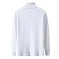thumbnail image 2 of Chandail à Col Roulé pour Homme Coupe Régulière Basique Manches Longues T-Shirts Couleur Unie Tricot d'Automne Chandail Décontracté, 2 of 4