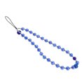 thumbnail image 1 of Miangastore Beaded Mobile Phone Wrist Strap Blue Crystal 1Pcs 8.3X0.3In, 1 of 8