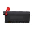 thumbnail image 4 of Gibraltar Mailboxes Patriot Large Capacity Rust-Proof Plastic Black, Post-Mount Mailbox, GMB515B01, 4 of 10