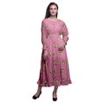 thumbnail image 1 of Bimba Robe Maxi Longue à Volants Bohème Renaissance en Coton à Smocks pour Femme - Xxx-Grand, 1 of 5