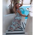 thumbnail image 3 of HAWEE Robe Décontractée à Col en V pour Femme, Été, Dos Nu, Imprimé Floral, Sans Manches, Robe Maxi pour Plage et Fête, 3 of 7