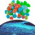thumbnail image 4 of 50PC Glow In The Dark Pebbles Luminous Stones Garden Walkaway Aquarium Fish Tank, 4 of 10