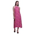 thumbnail image 1 of Bimba Robe Décontractée Florale Longue Dos Nu à Col Licou pour Femmes, Robe de Plage Imprimée - XX-Grand, 1 of 6