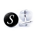 thumbnail image 3 of LYMAYTER Letter Cufflinks 1 Pair Men's Cufflinks - Letter Pattern, Electroplated, 3 of 7