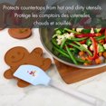 thumbnail image 2 of Holiday Time Silicone Spoon Rest, Gingerbread Cookie Shaped, Brown, 2 of 8