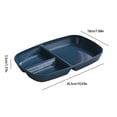 thumbnail image 3 of Divided Dinner Plates, Portion Controlled, Plastic, Bariatric Plates, Reusable, for Adults Picnics Camping Home Kitchen, 3 of 6