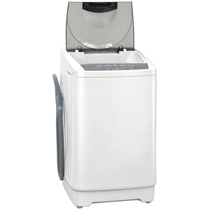 CoSoTower Lave-linge compact, lave-linge portable, laveuse automatique complète avec 8 Programmes et 6 Niveaux d'eau, blanc
