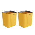 thumbnail image 1 of 2 Pieces Home Office Garbage Bin Bedroom Portable Waste Basket Square Shape Rubbish Can Large Capacity Container Blue M, 1 of 10
