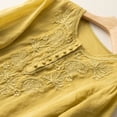 thumbnail image 3 of Penkiiy Hauts pour Femmes T-Shirts Décontractés à Manches Courtes à Col Rond d'Été Amples Blouse m Jaune, 3 of 4