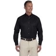 thumbnail image 3 of Harriton Chemise à Manches Longues en Sergé pour Hommes Easy blendTM avec Élimination des Taches, 3 of 5