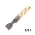 thumbnail image 1 of Clearance! 24 Inch Braiding Hair Extensions High Temperature Synthetic Fibre, Pre Stretched Braiding Hair For Women Calf Stretch Box Delivery Today Items #21, 1 of 3