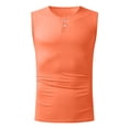 thumbnail image 4 of Ramiter Débardeur de Compression pour Hommes T-Shirt de Mode pour Hommes T-Shirt en Coton Tee-Shirts Débardeur Sans Manches Orange,m, 4 of 5