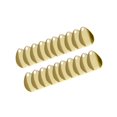 thumbnail image 1 of 20x Metal Spinner Blades Smooth Finish Fishing Lure diy making kit Making DIY Kit B Gold, 1 of 9