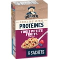 thumbnail image 2 of Quaker gruau instantané Teneur élevée en protéines Trois petits fruits, 2 of 13