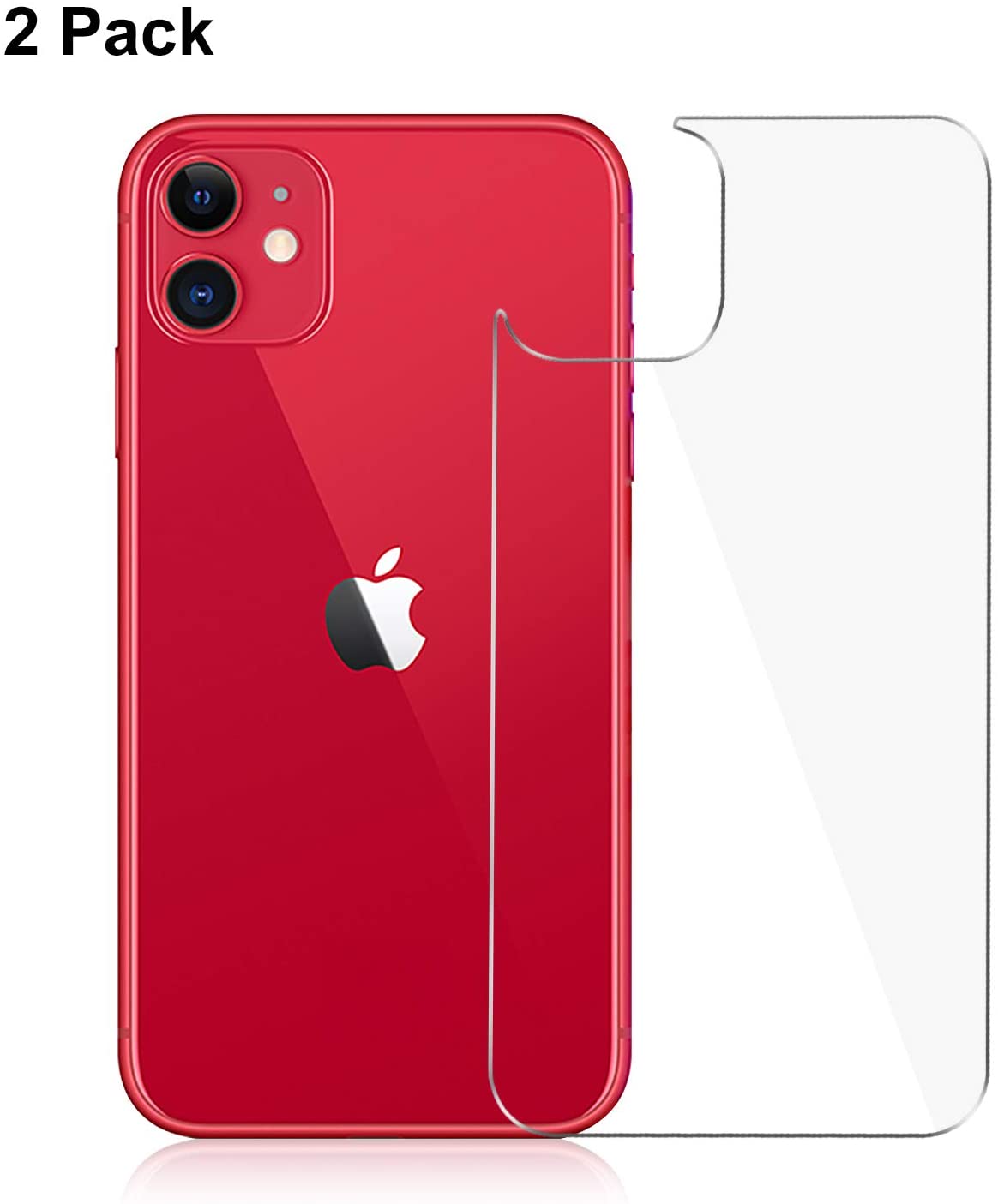 [2 Pack] iPhone 11 Back Screen Protector for iPhone 11,Anti Scratch/Bubble Back Tempered Glass Screen Protector Ultra