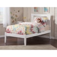 thumbnail image 1 of AFI Metro Twin Solid Wood Platform Bed with USB Charging Station in White, 1 of 6