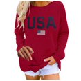 thumbnail image 1 of T-shirts Graphiques à Manches Longues pour Femmes Pulls Col Rond pour Femmes, 1 of 6