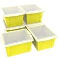 thumbnail image 2 of Storex 4Gallon &15L Classroom Storage Bin+Lid /Yellow (6 units/pack), 2 of 9