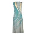 thumbnail image 5 of TJAZFJPA Robe Blanche Grande Taille Femme Mode Printemps et Été Imprimée Sans Manches Col en V Fermeture Éclair Latérale Robe Style Robes Blanches pour Femmes Robes d'Été de Mariage pour Femmes Plage, 5 of 5