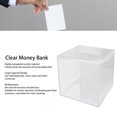thumbnail image 3 of Banque d'Argent Transparente, Grande Capacité en Acrylique, Boîte à Billets Multifonctionnelle Résistante aux Chutes pour Événements, Élections, Collectes de Fonds, 3 of 7