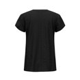thumbnail image 3 of Birdeem Fashion Womens Casual Solid Color V Neck Short Sleeve Tops Loose Blouses, 3 of 9