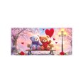 thumbnail image 1 of Colorful L Romantic Heart Shaped Garage Door Banner Decorative Hanging Cloth For Party Decorations Festive Celebration Ambiance Size L, 1 of 5