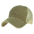 thumbnail image 2 of Decodeary Washed Cotton Mesh Denim Baseball Cap Unisex Breathable Mesh Adjustable Caps khaki 1Set, 2 of 6