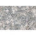 thumbnail image 1 of Loloi Torrance 3'9" x 5'9" Microfiber Rug in Ivory and Indigo, 1 of 2