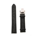 thumbnail image 3 of thinsony Leather Watch Band Butterfly Deployment Clasp Buckle Black 20mm, 3 of 8